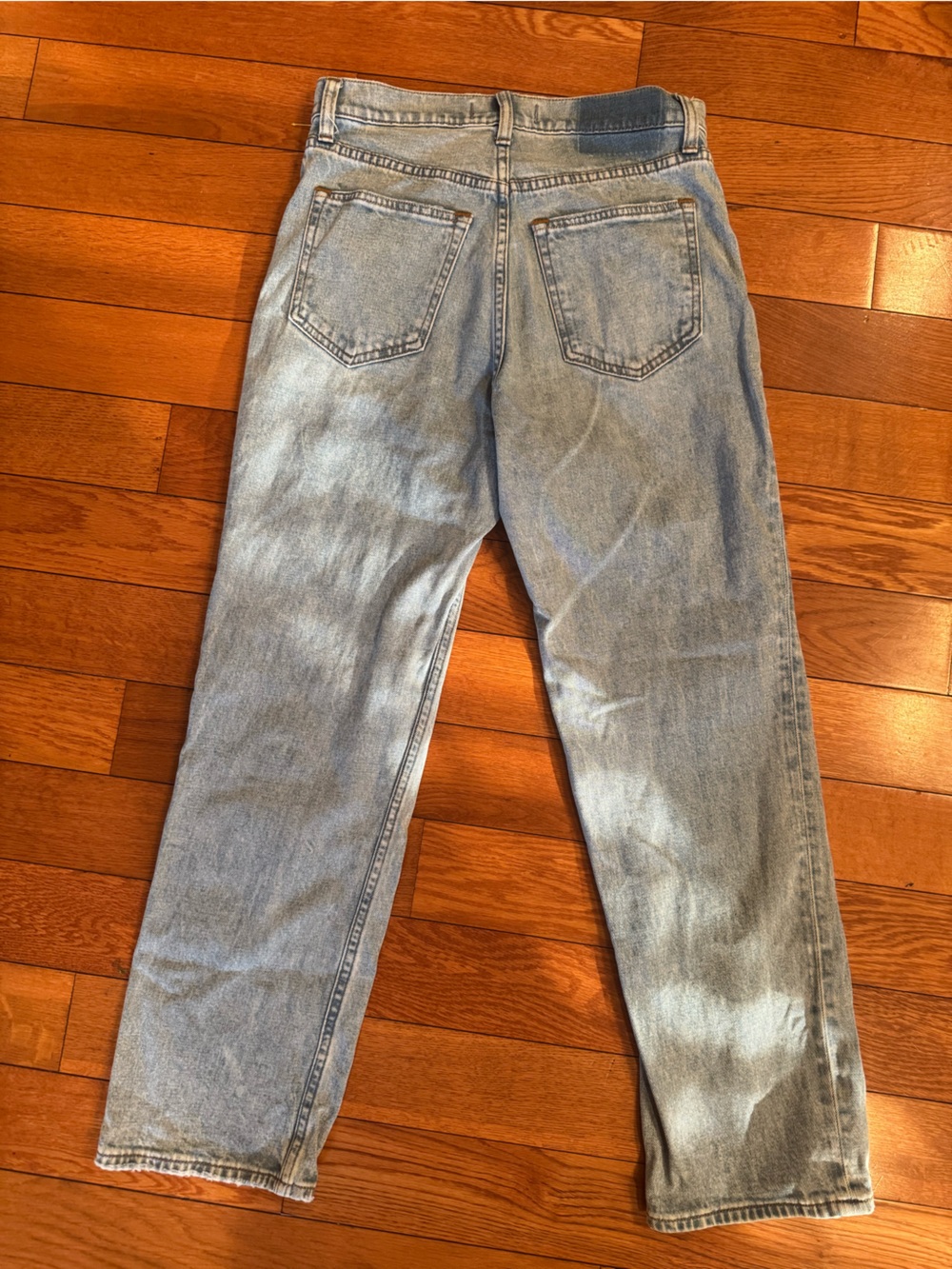 Abercrombie & Fitch Ultra High Rise Ankle Straight Jeans Size 27 Light Wash - Picture 5 of 5